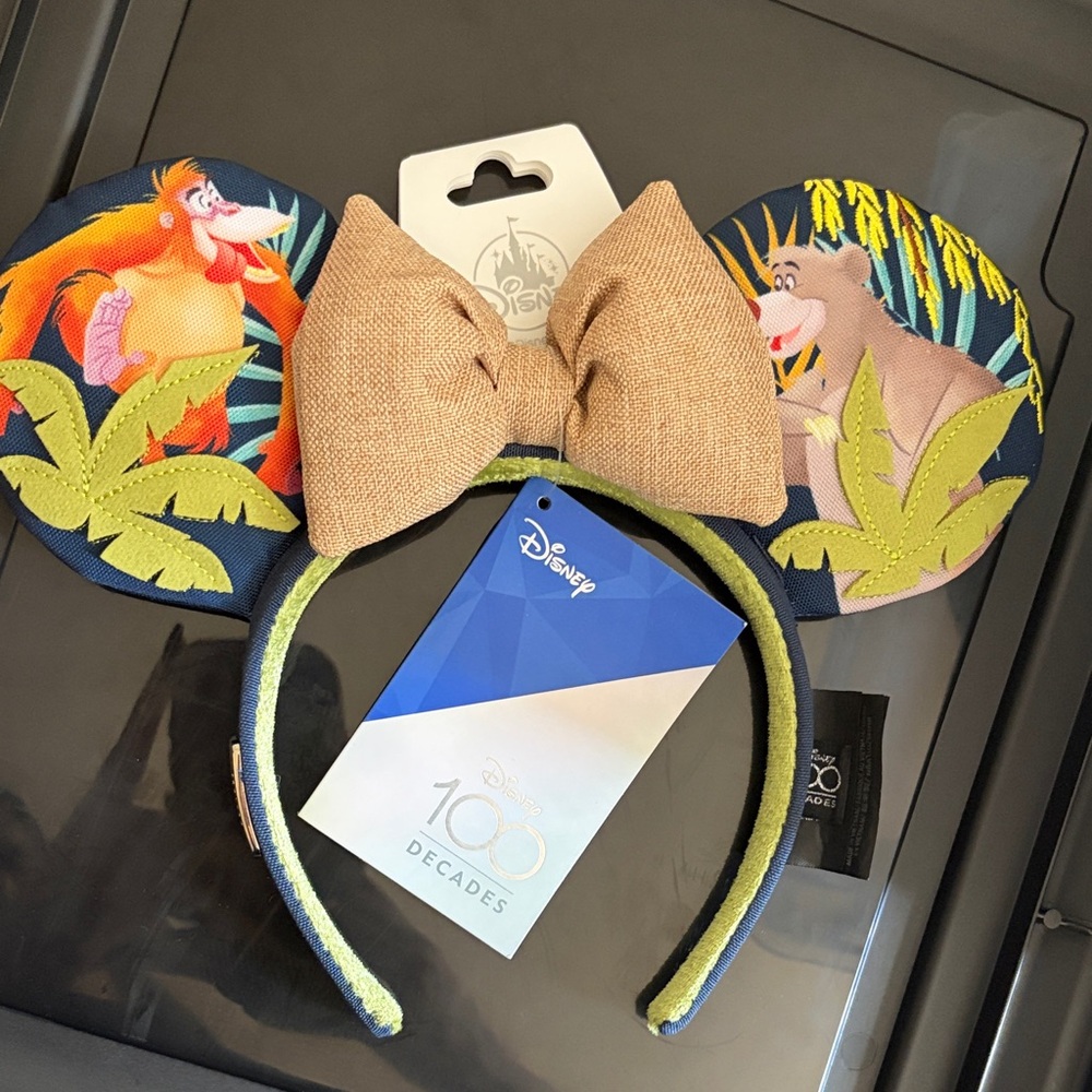 Disney Jungle Book Minnie Ears Headband - Navy, Tan, Green, Yellow